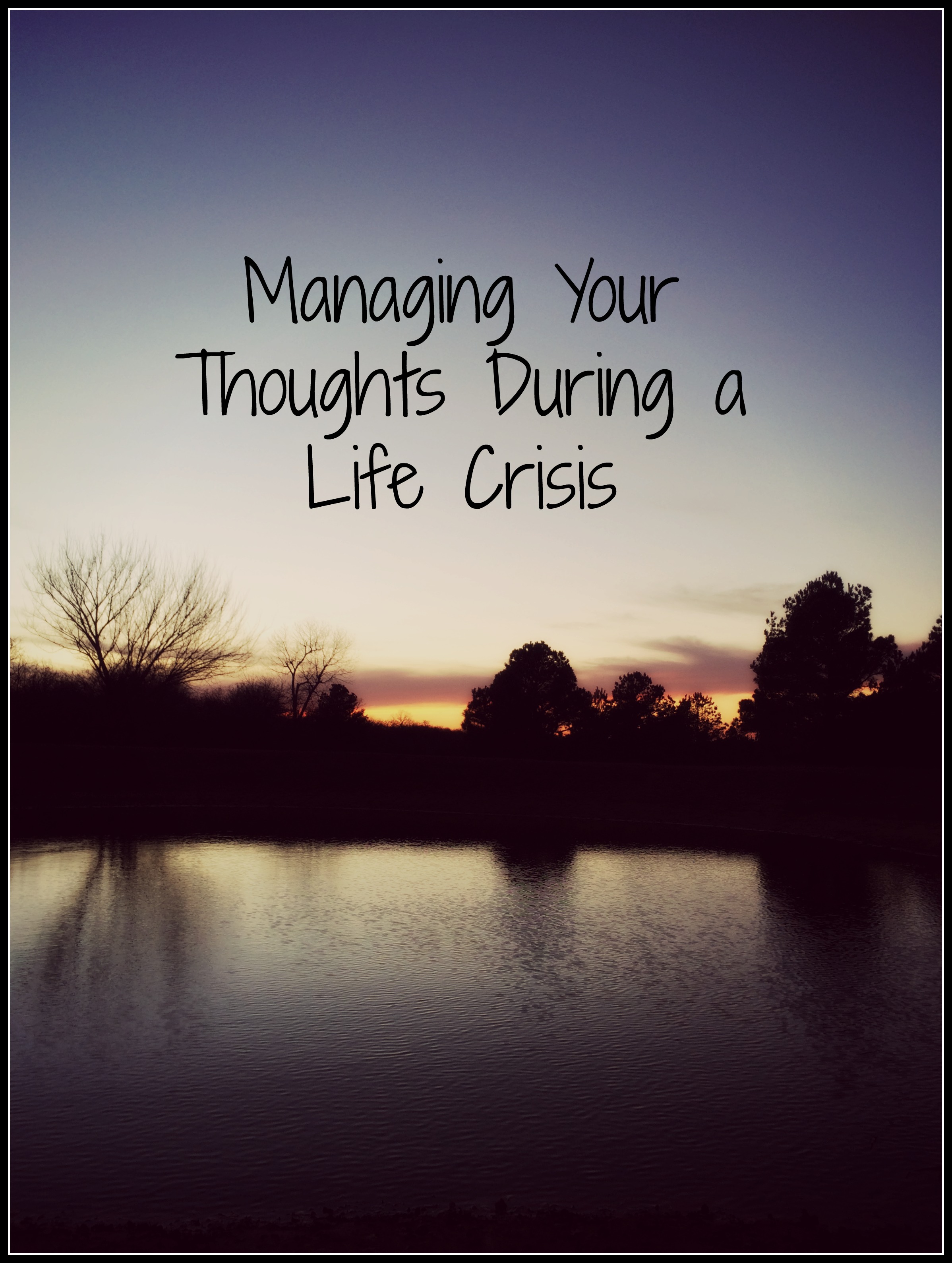 managing your thoughts during a life crisis sticker
